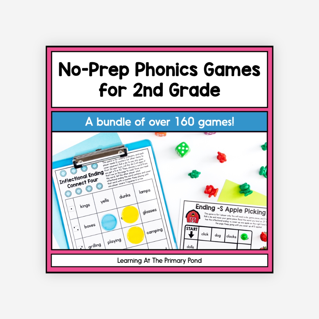 Preview of 2nd Grade No-Prep Phonics Games