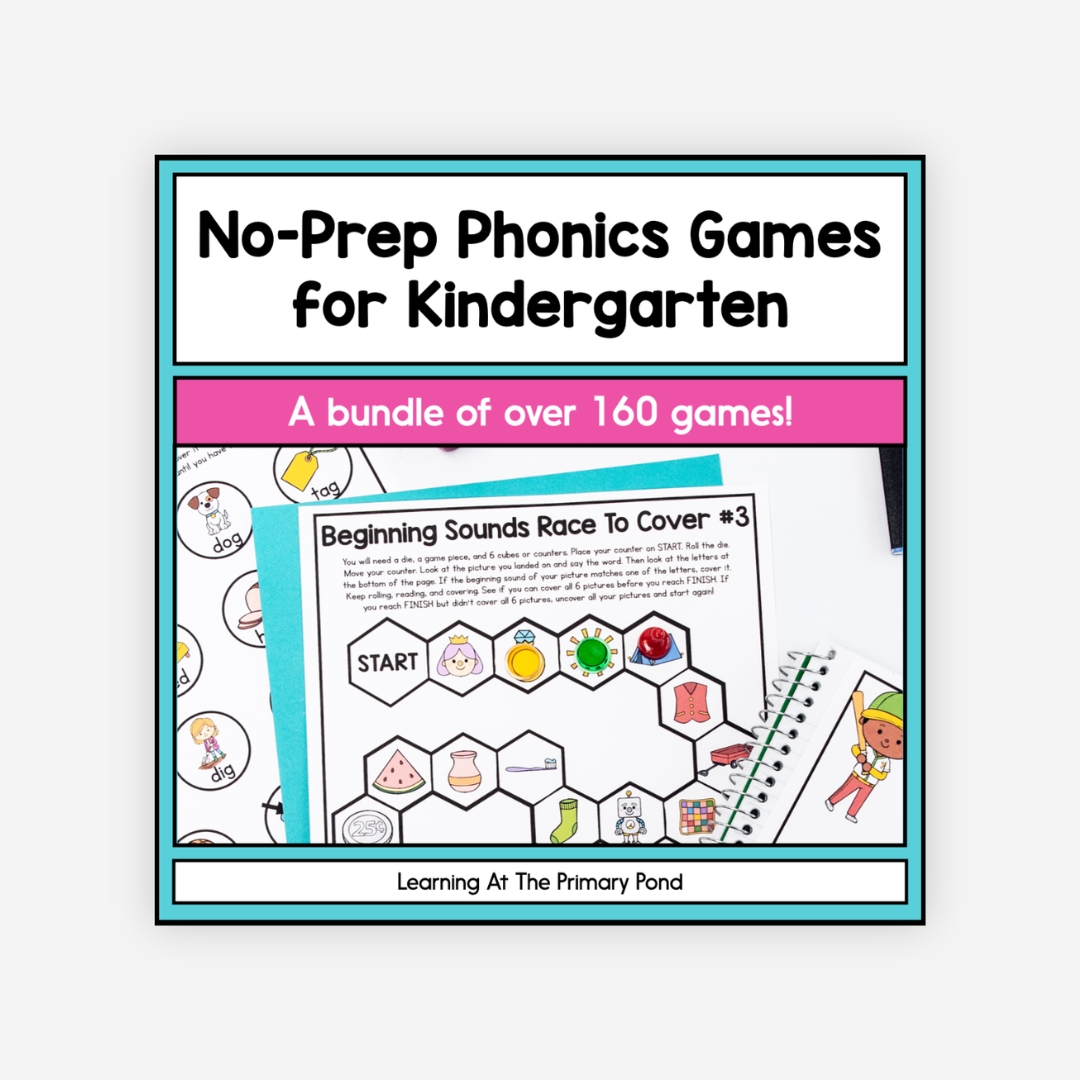 Preview of Kindergarten No-Prep Phonics Games