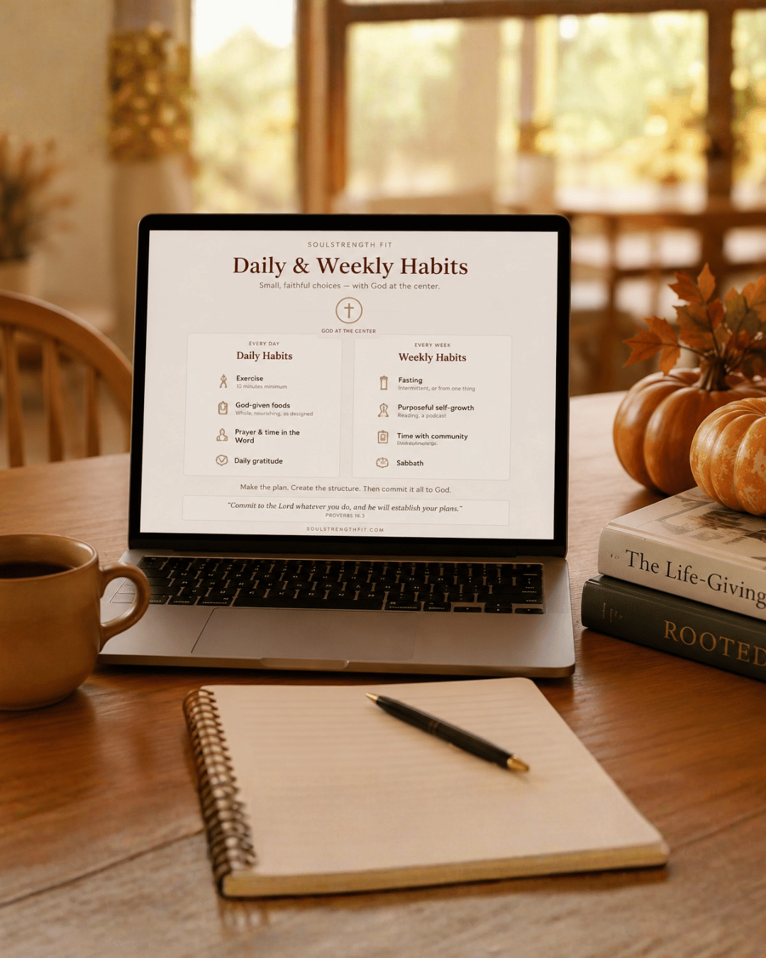 A graphic from the Honoring My Temple episodes introducing the Fall Reset