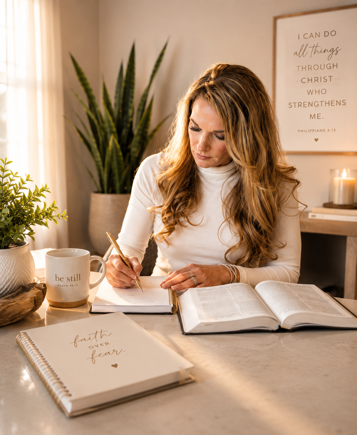 Kelly Wenner planning and taking notes