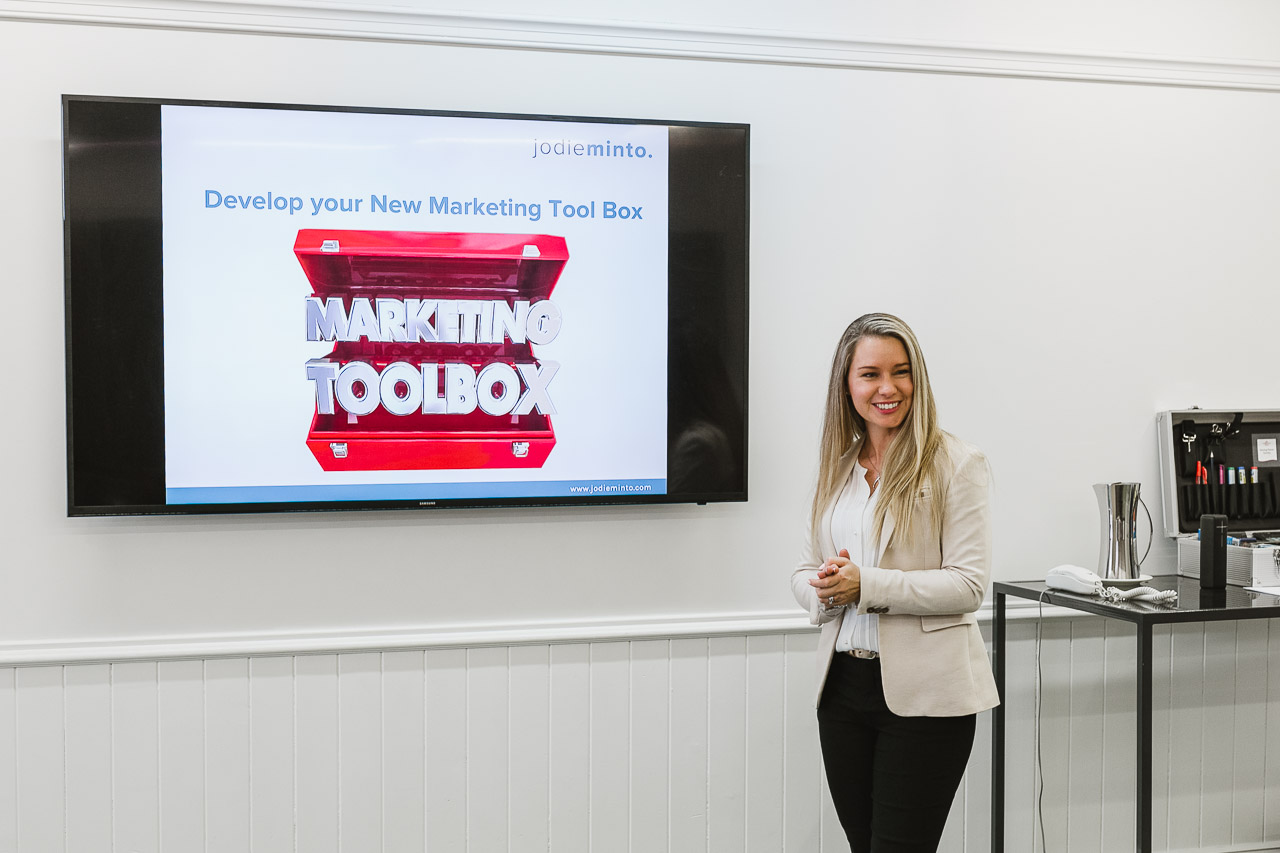 Jodie Minto leading a practical workshop
