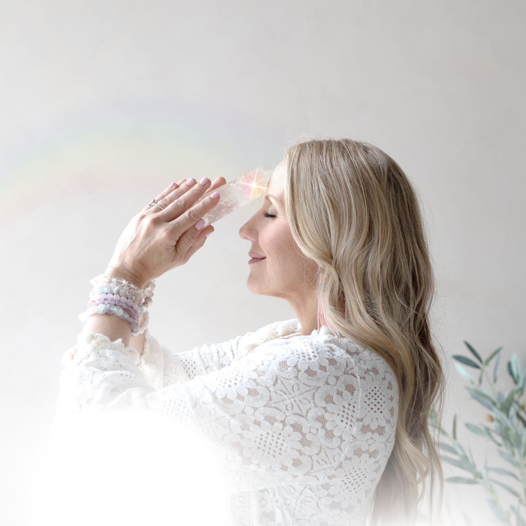 Sophie Frabotta in a moment of reflection, wearing white